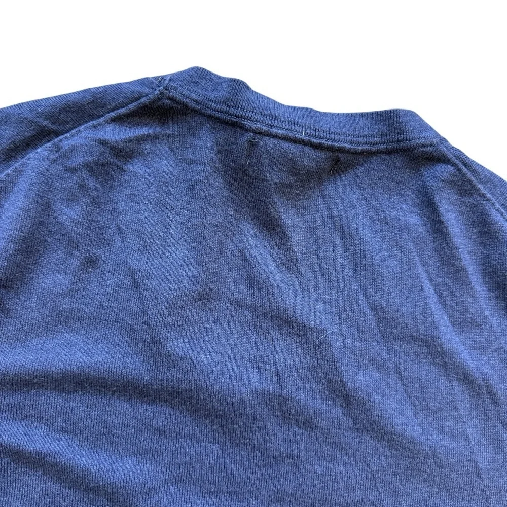 Banana Republic Silk Cashmere Sweater Mens L Blue V Neck Luxury Lightweight